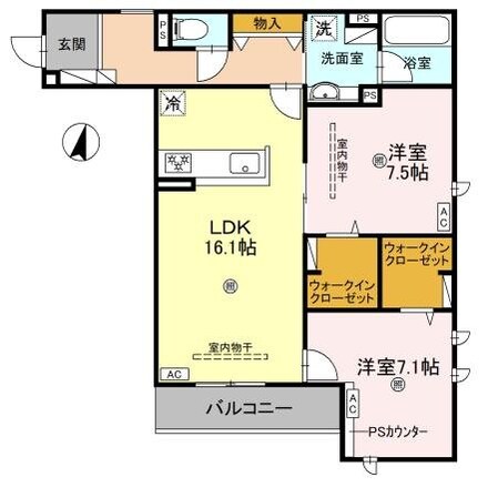 ロンジェヴィータの物件間取画像